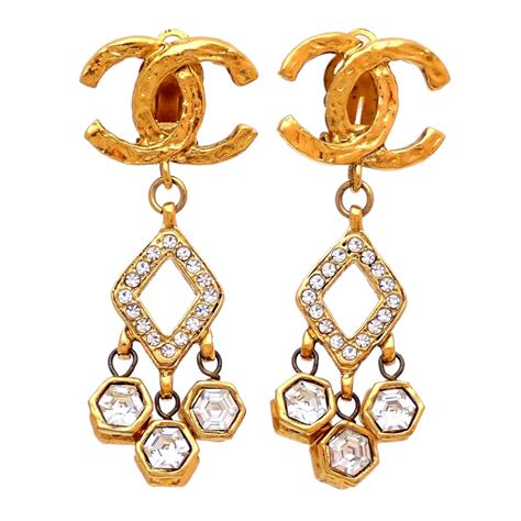 chanel cc earrings canada|chanel earrings cc macy's.